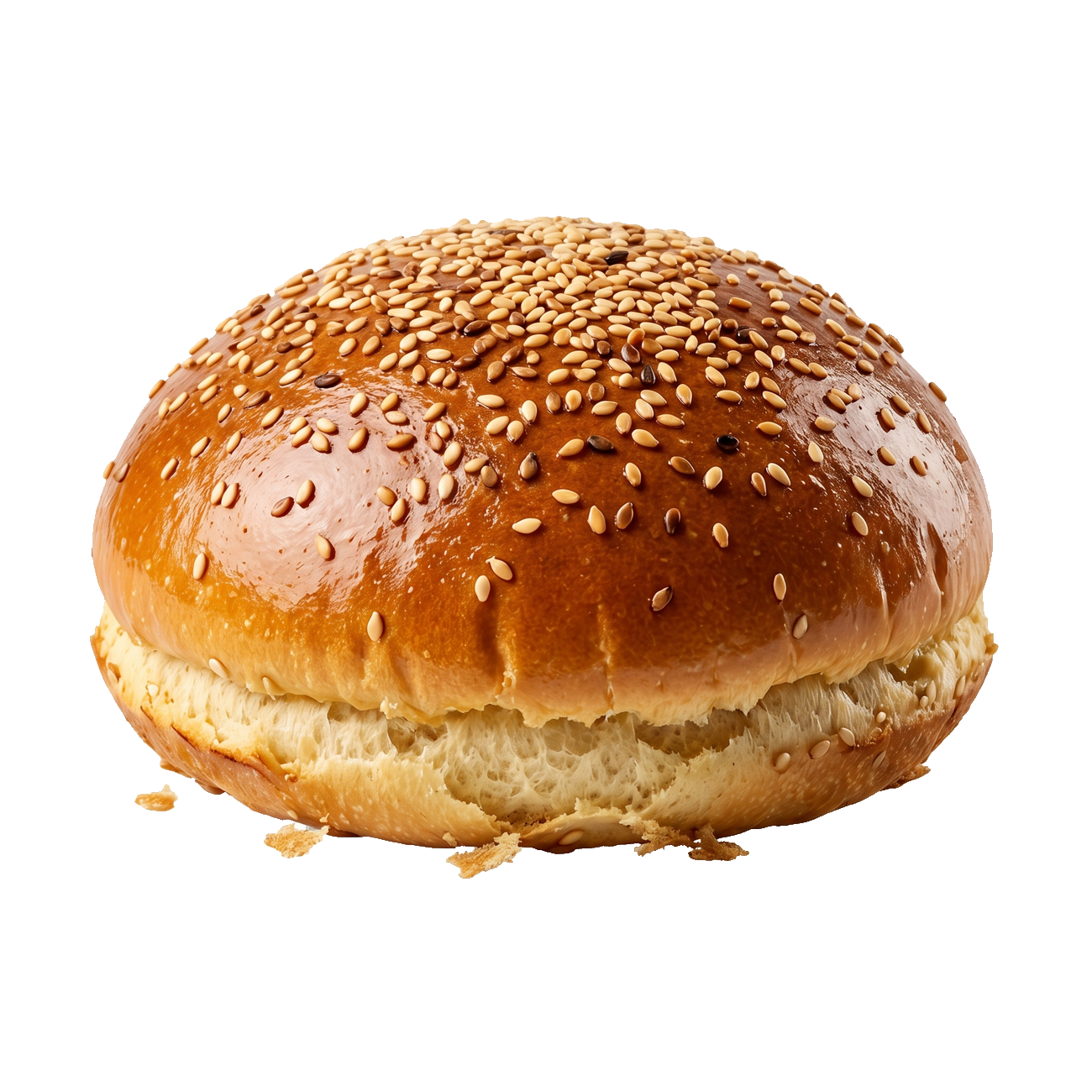 Toasted sesame bun