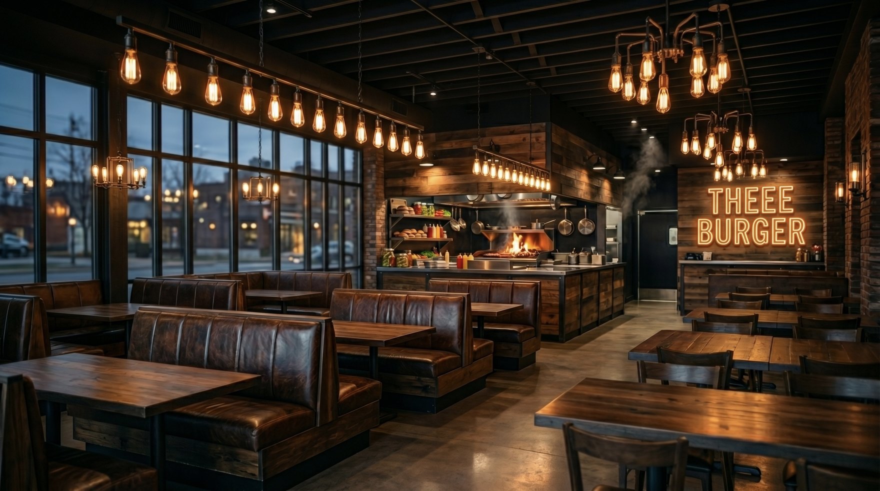 Inside the restaurant